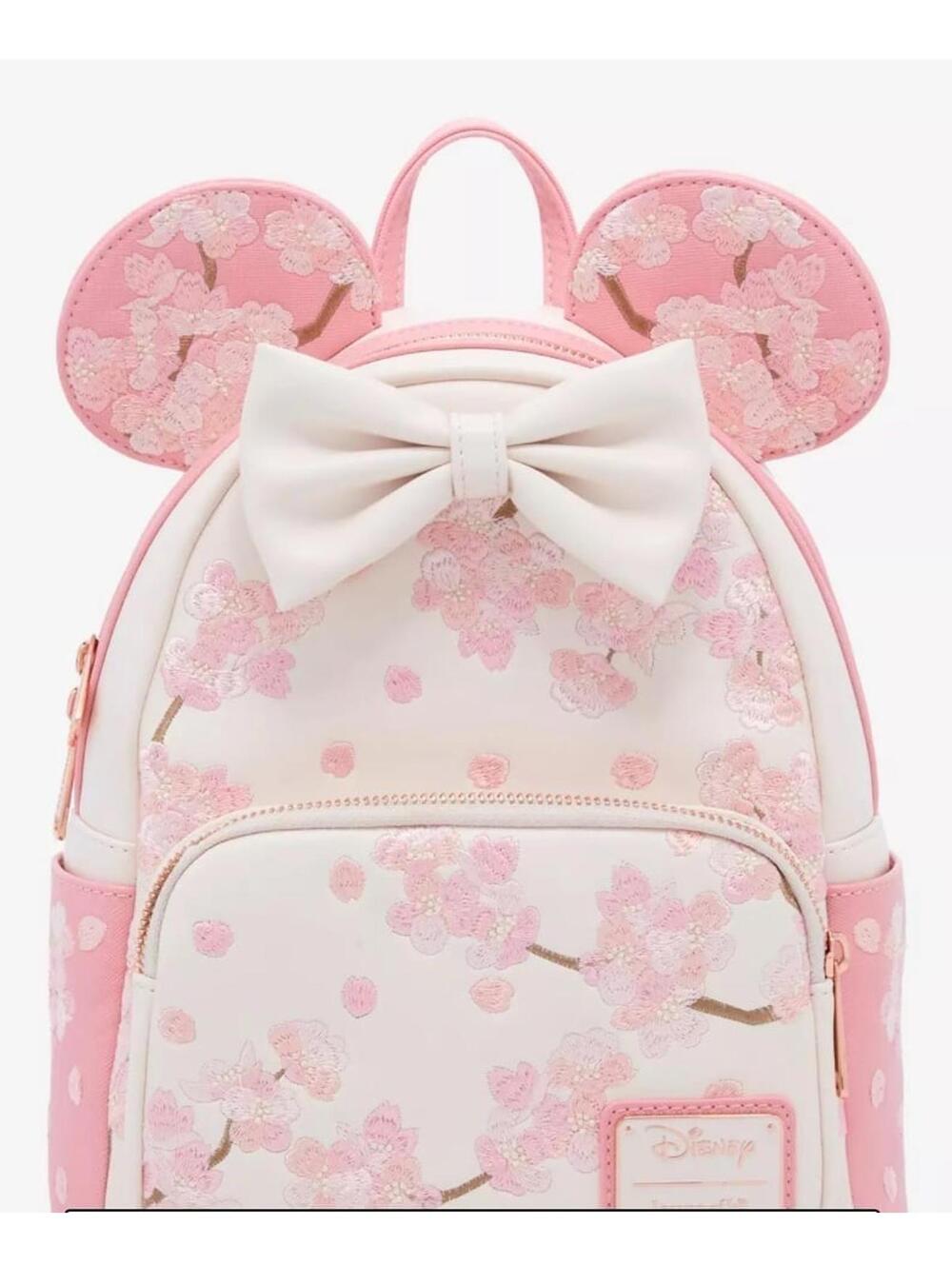 Loungefly Minnie Mouse Cherry Blossom Ears Mini Backpack